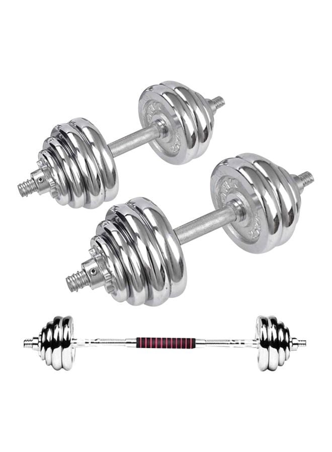 Rock Pow Chrome Dumbbell And Barbell Set Kg Tradedubai Ae Wholesale