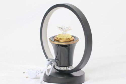 87190-3 Luxury Bakhoor Burner Factory gold metal incense burner white and black burner incense arabic - Image 3