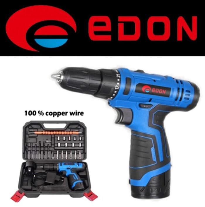 EDON 12V High Quality Multi-function Screwdriver Machine Cordless drill set drill machine set - Edon Cordless Drill 12v - Power Tools Wholesaler - Tools Wholesaler - Drill Wholesaler