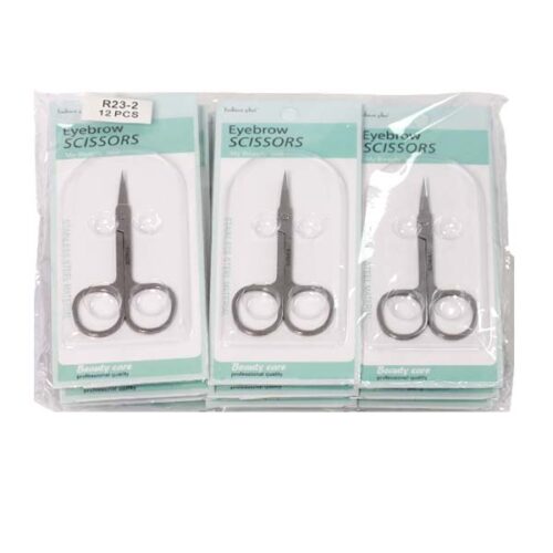 Stainless Steel Scissor with Curved Sharp Edge Blades for Eyebrow - Trade Dubai Beauty Wholesaler - Beauty Products - Hair Care Products