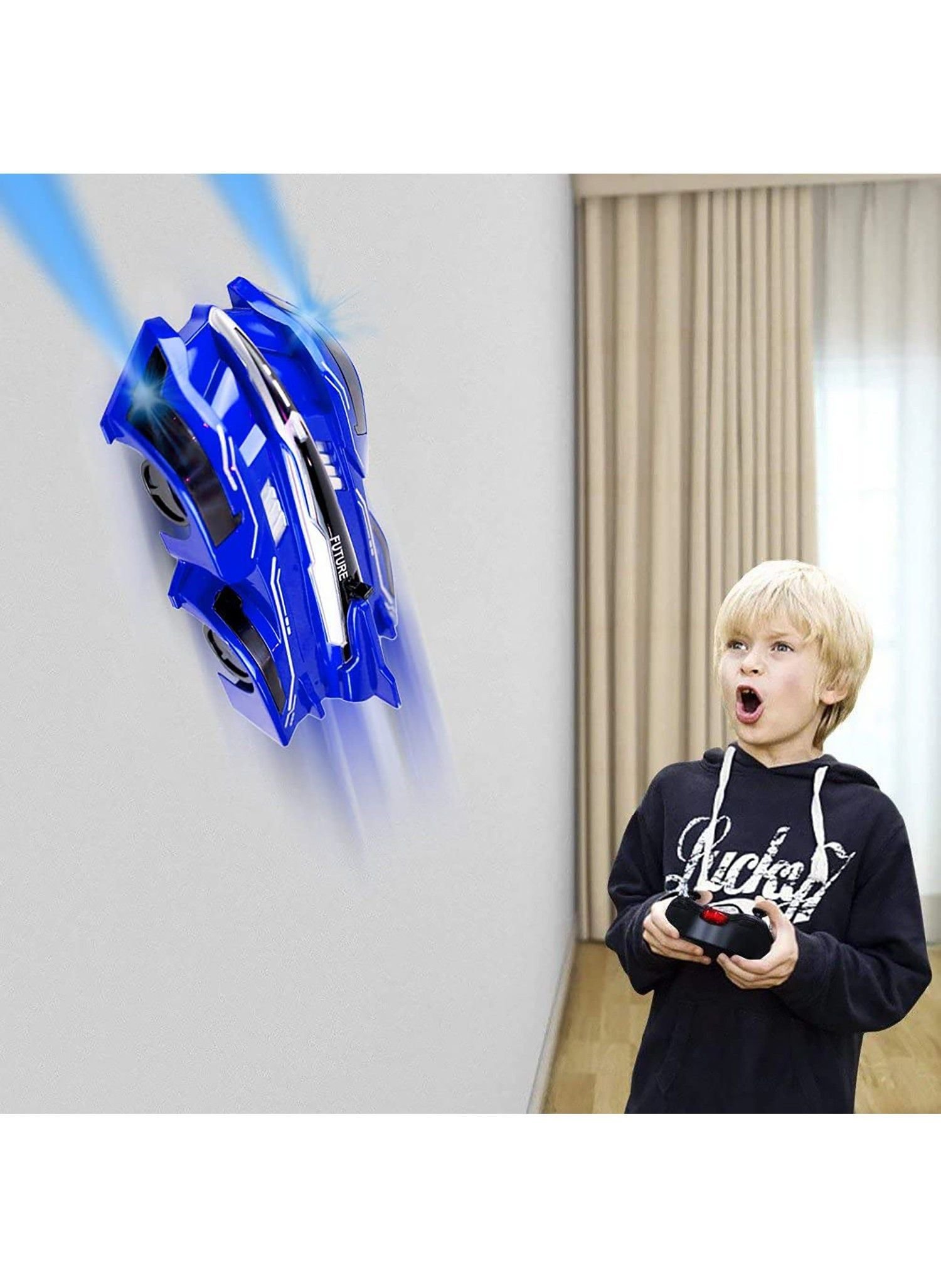 f165de67-d9bd-415a-842d-04923cd76ab8.jpg KIDWALA Remote Control Car, 360° Rotating Cars with Headlight, Rechargeable Toys for Boys Blue - Image 1