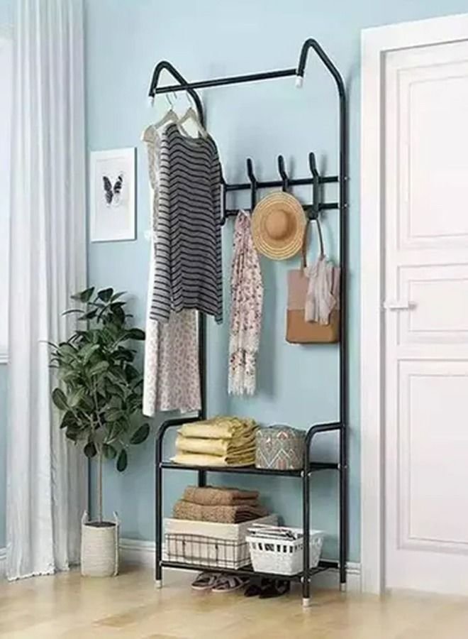 22ca2d7e-9611-4671-ae80-e1658cbac119.jpg C&C Home Stable Solid Extensive Use Stainless Steel Coat and Shoes Drying Rack - Image 1