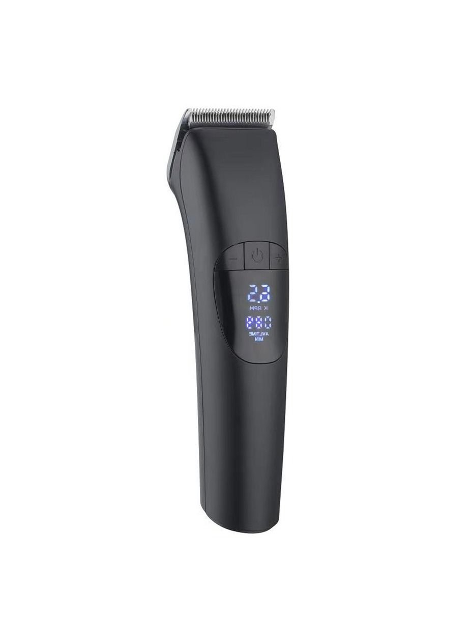 87235394-d567-4059-a548-bc40e8b45459.jpg BOMIDI Bomidi L1 Electric Hair Clipper LCD Display Rechargeable Razor Trimmer Adjustable Speed Shaver Type-C Charging - Black - Image 1