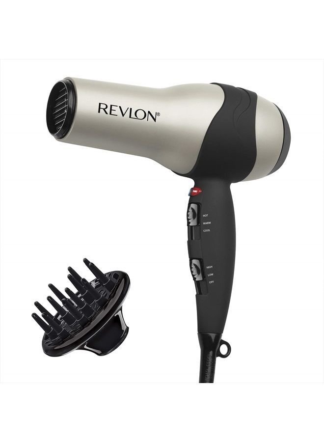 890b76df-2ffb-42bf-9727-f317aeb26a45.jpg Revlon Revlon Turbo Hair Dryer | 1875 Watts of Maximum Shine, Fast Dry (Silver) - Image 1