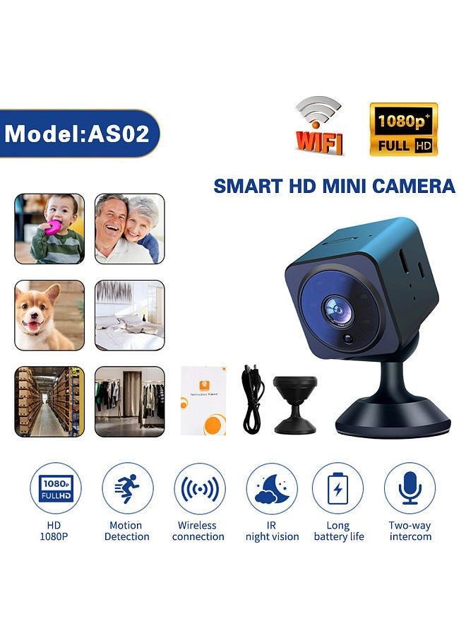 949e8f99-ec7b-4da4-a07c-7bcfd69449be.jpg Generic Smart HD Wireless Home Camera 600mAh Infrared Night Vision Voice Intercom Wireless Connection Card Recording - Image 1