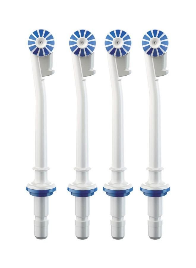N22099047A_1.jpg Oral B 4-Piece Oxyjet Nozzle Replacement Head White/Blue - Image 1