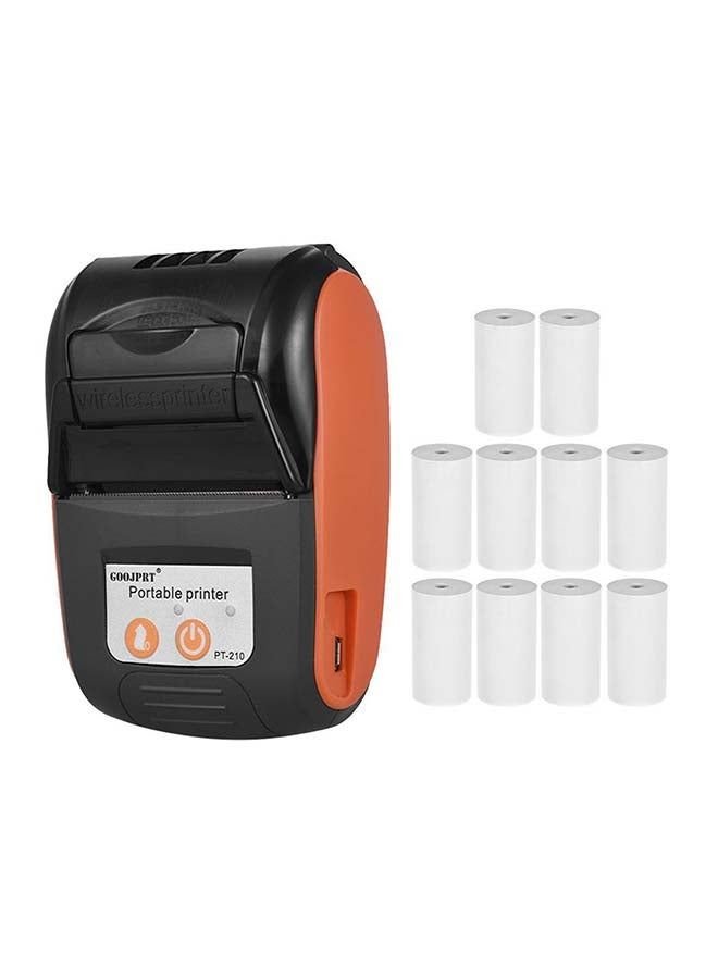 N31356937A_1.jpg GOOJPRT Wireless Portable Printer Orange/Black - Image 1