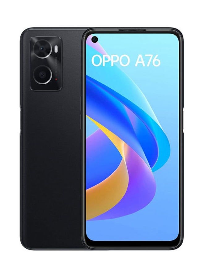 N53342514A_1.jpg OPPO A76 Dual SIM Glwing Black 4GB RAM 128GB 4G LTE - International Version - Image 1