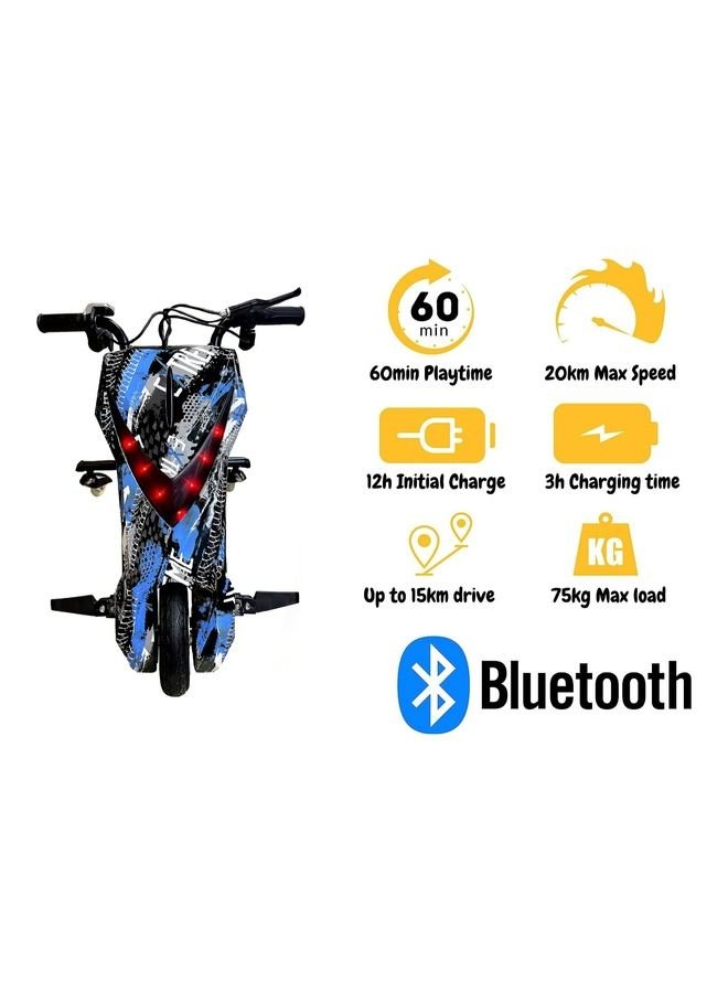 N53419206A_1.jpg MYTOYS 36V Drifting Scooter 3 Wheel Electric Scooter - 3 Driving Modes- Bluetooth- Speaker- Lights - Shock Absorber Safety Gears Speed Up To 20KM/h - Image 1