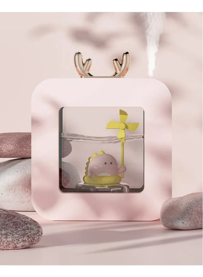 bca0208c-800b-4d3a-a881-15c14eb5fa7a.jpg FYRU Pet Gift Cat Portable Mini Air LED Light Cool Mist Aroma Oil Wireless USB Humidifier for Household Offices - Image 1