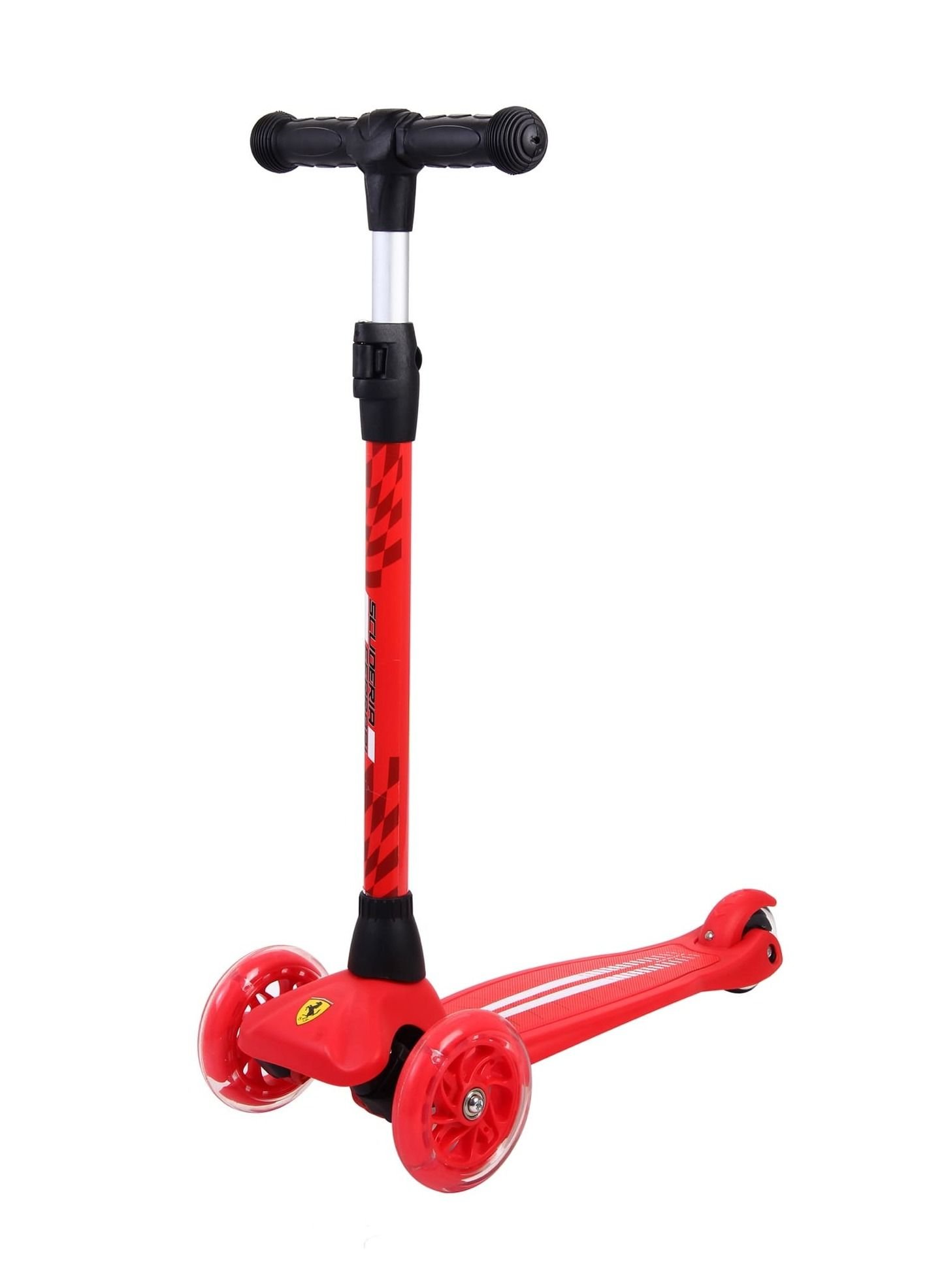 e16ef6cf-9110-4852-9468-86efa3f17f33.jpg Ferrari Kids Scooter - Light Up LED Wheels - Toddler Scooter for Kids 2-5, Adjustable Height -3 Wheel Scooter for Kids Boys & Girls- Kids Three Wheel Scooter with Made for Stable Ride - Image 1