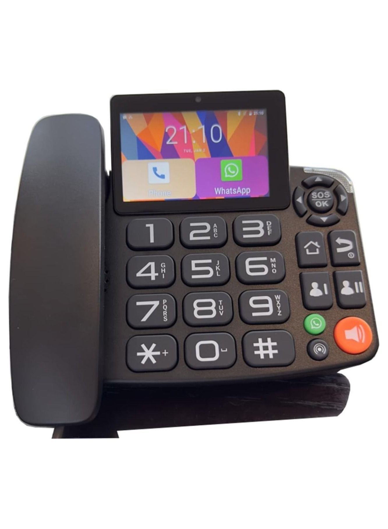 e230e368-e0b9-4d42-91a4-59d675090782.jpg Generic Landline Telephone Dual Sim Smart 4G Big Button Android With Video Call Home Business Landline Phones - Image 1