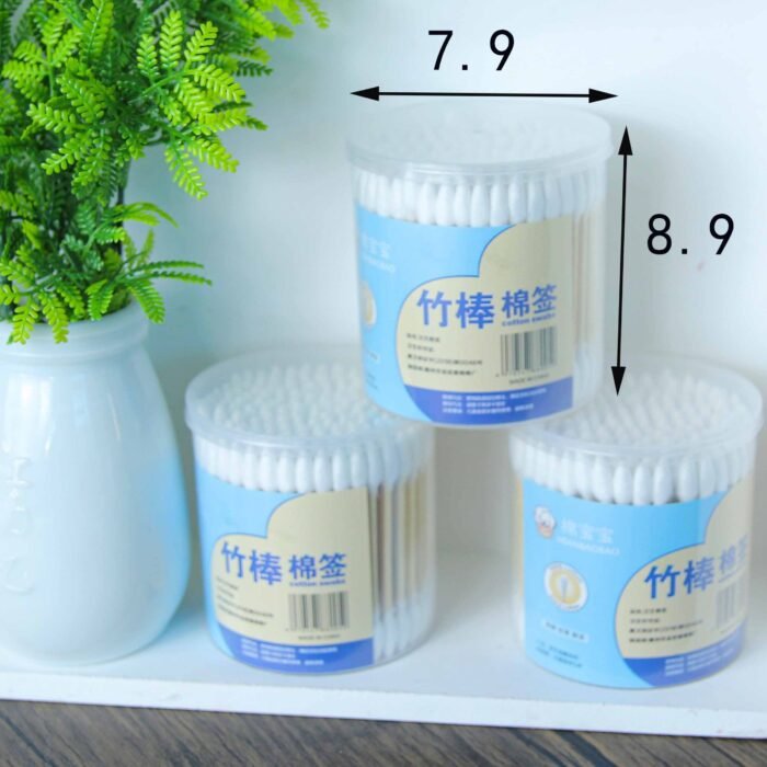 200 pieces of wood cotton swabs in round box Wholesale Dubai UAE - Tradedubai.ae Wholesale B2B Market