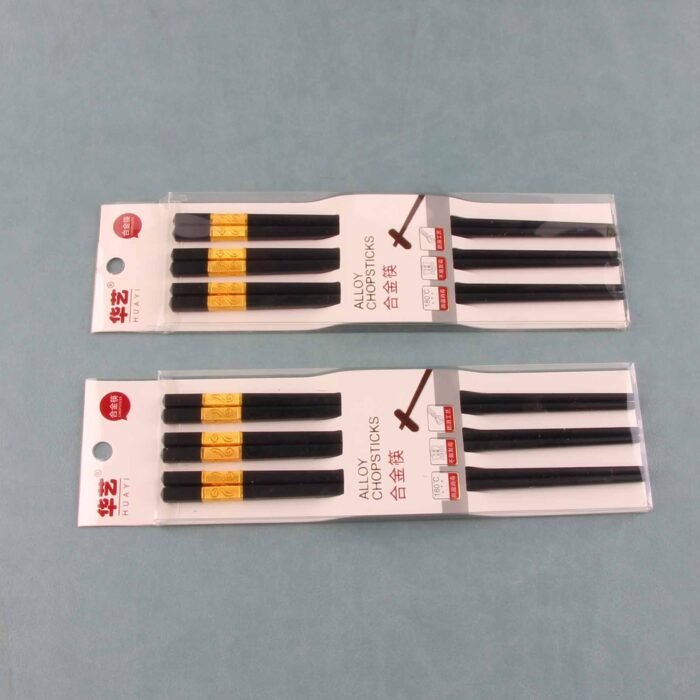 A-037 three pairs of alloy chopsticks Wholesale Dubai UAE - Tradedubai.ae Wholesale B2B Market