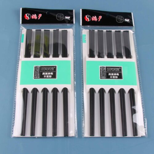 A001 Hongyin 5 pairs of alloy fish pattern chopsticks Wholesale Dubai UAE
