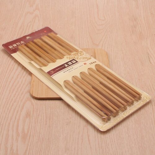 Blister card ten pairs of unpainted chopsticks 0367 Wholesale Dubai UAE