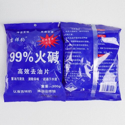 Jixiang Leopard 99 caustic soda high-efficiency oil removal tablets 300g Wholesale Dubai UAE