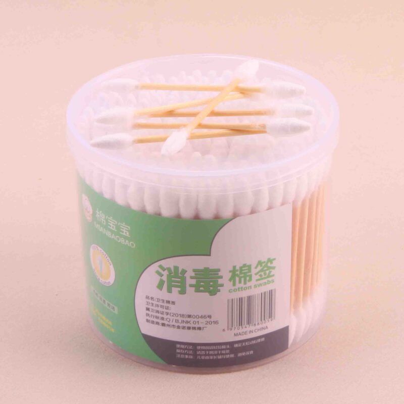 Spongebob 300 wood cotton swabs in round box Wholesale Dubai UAE - Tradedubai.ae Wholesale B2B Market