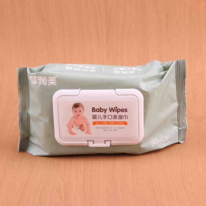 Xinrunmei baby wipes with cover 80 pieces Wholesale Dubai UAE - Tradedubai.ae Wholesale B2B Market