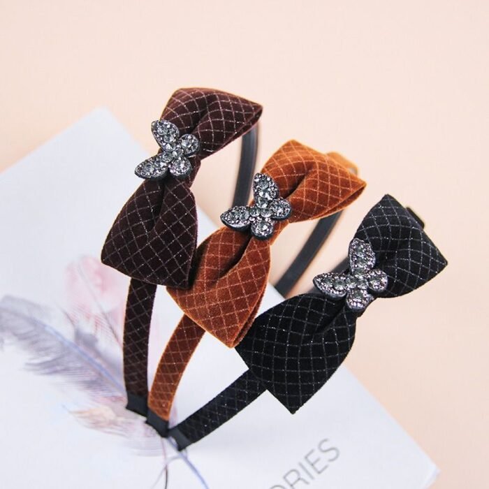Boxed Corduroy Bow Tie Rhinestone Button - Tradedubai.ae Wholesale B2B Market