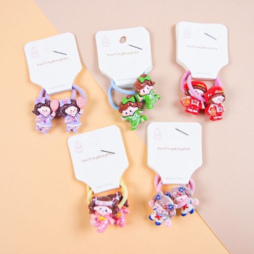 Long hooded girl's rubber band