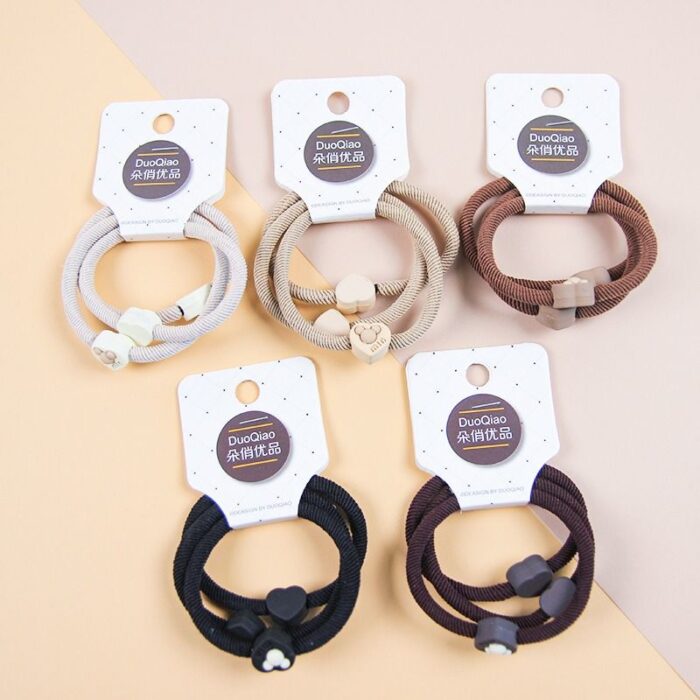 Three brown braid rubber band combination - Tradedubai.ae Wholesale B2B Market