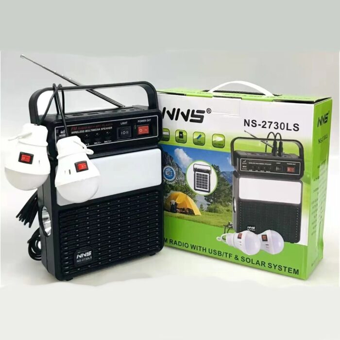 2021 New Product Outdoor Portable Multi-Function Solar Emergency Lighting System Bluetooth Radio Small Speaker Wholesale Dubai UAE