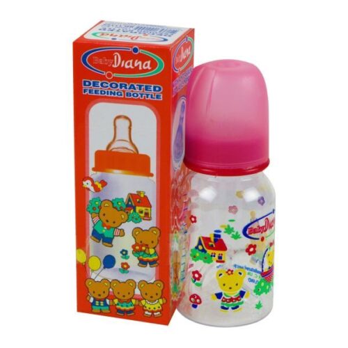Baby Diana Decorated Baby Feeding Bottle with Anti-Colic Air Valve Nipple Wholesale Dubai UAE