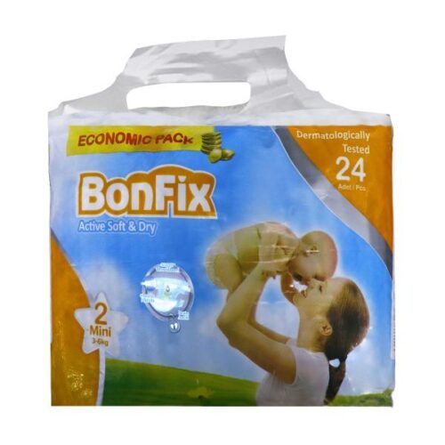 BonFix Active Soft Dry Baby Diapers 2 Mini Economic Pack Wholesale Dubai UAE