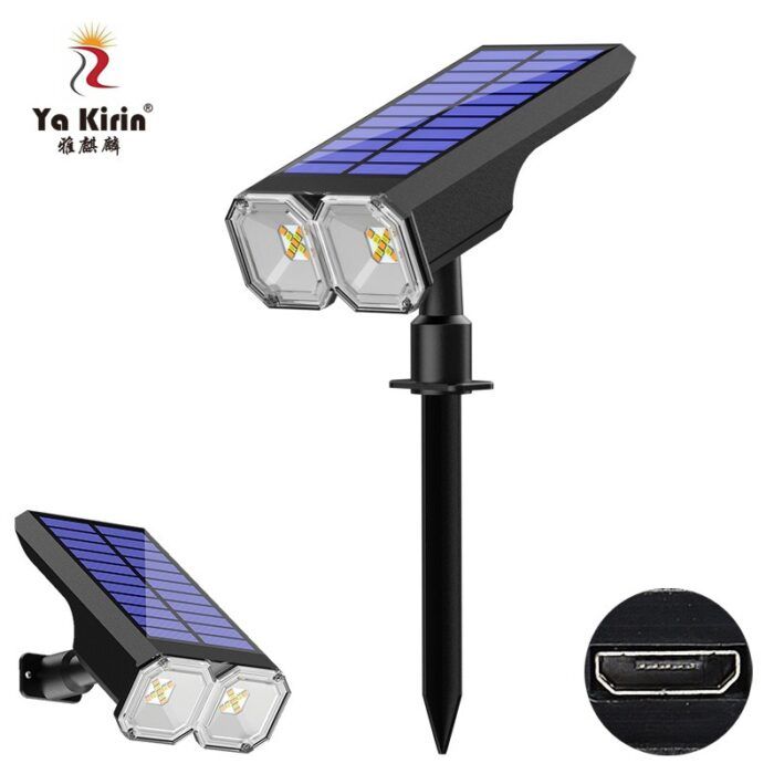 Cross-border new solar ground lamp courtyard lawn lamp LED yellow and white light outdoor waterproof landscape tree spotlight4 Wholesale Dubai UAE - Tradedubai.ae Wholesale B2B Market