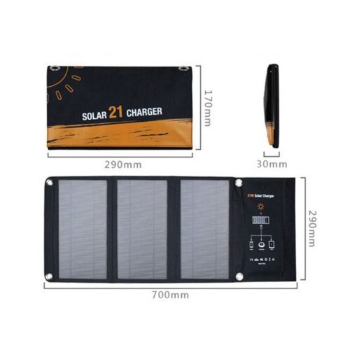 Cross-border outdoor folding monocrystalline silicon solar charging bag portable USB solar charger 15W 21W4 Wholesale Dubai UAE - Tradedubai.ae Wholesale B2B Market