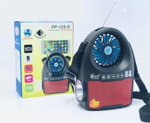 FP-125-S Solar charging wireless Bluetooth speaker outdoor portable handheld speaker with fan function creative gift small speaker Wholesale Dubai UAE