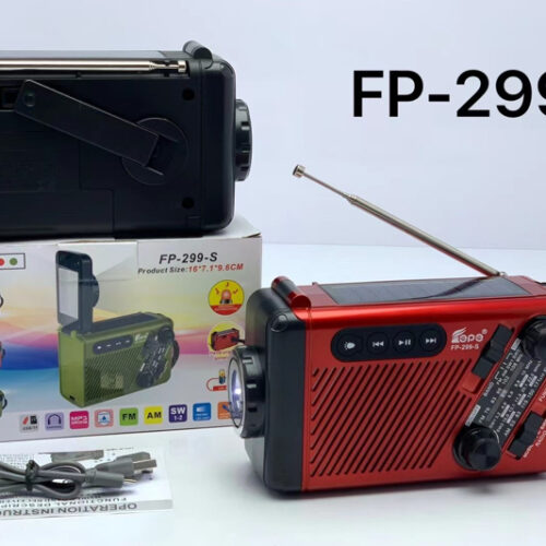 FP-299S new Bluetooth speaker with antenna radio retro cassette recorder hand crank charging function Wholesale Dubai UAE