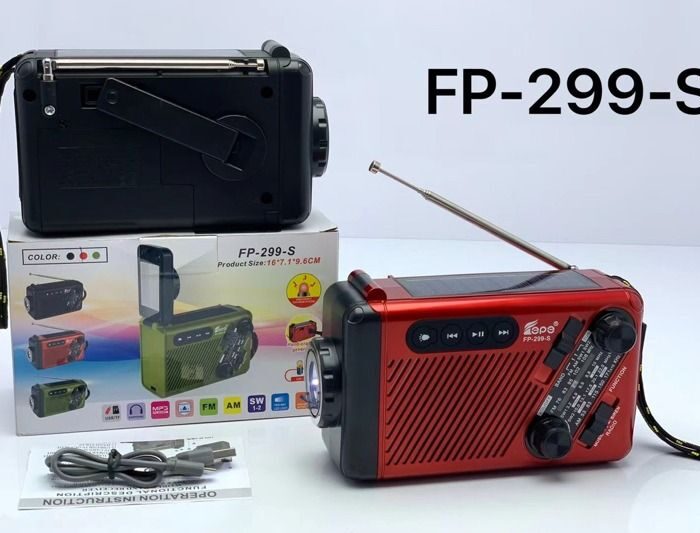 FP-299S new Bluetooth speaker with antenna radio retro cassette recorder hand crank charging function Wholesale Dubai UAE