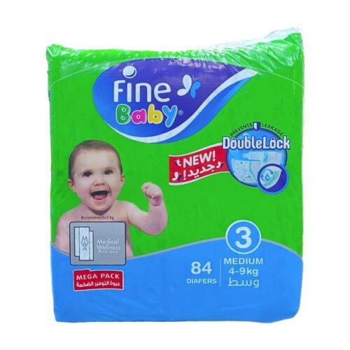 Fine Baby Medium Size 4-9Kg Babies Cushiony Soft Diapers Wholesale Dubai UAE