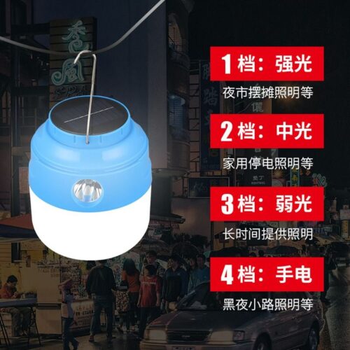 HT-138A HT-138B Flashlight bulb lamp night market stall LED rechargeable emergency light outdoor camping solar lighting bulb lamp1 Wholesale Dubai UAE