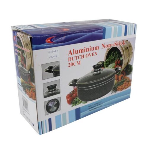 Kawashis Finest Quality Non-Stick Dutch Oven with Glass-Lid 20Cm - Cookware Wholesale Dubai UAE - Tradedubai.ae Wholesale B2B Market Kawashis Finest Quality Non-Stick Dutch Oven with Glass-Lid 20Cm - Cookware Wholesale Dubai UAE - Tradedubai.ae Wholesale B2B Market