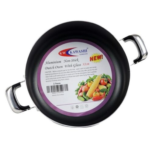 Kawashis Finest Quality Non-Stick Dutch Oven with Glass-Lid 32Cm - Cookware Wholesale Dubai UAE - Tradedubai.ae Wholesale B2B Market Kawashis Finest Quality Non-Stick Dutch Oven with Glass-Lid 32Cm - Cookware Wholesale Dubai UAE - Tradedubai.ae Wholesale B2B Market