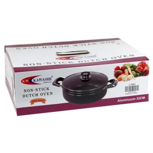 Kawashis Finest Quality Non-Stick Dutch Oven with Glass-Lid 32Cm - Cookware Wholesale Dubai UAE - Tradedubai.ae Wholesale B2B Market Kawashis Finest Quality Non-Stick Dutch Oven with Glass-Lid 32Cm - Cookware Wholesale Dubai UAE - Tradedubai.ae Wholesale B2B Market