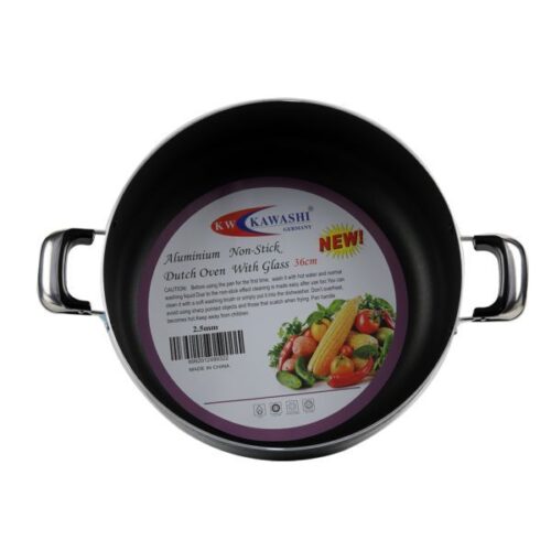 Kawashis Super Quality Non-Stick Dutch Oven with Glass Lid 36Cm - Cookware Wholesale Dubai UAE - Tradedubai.ae Wholesale B2B Market Kawashis Super Quality Non-Stick Dutch Oven with Glass Lid 36Cm - Cookware Wholesale Dubai UAE - Tradedubai.ae Wholesale B2B Market