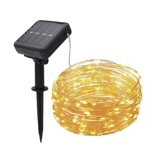 LED solar copper wire lamp eight-function light string courtyard decoration outdoor light string Christmas holiday cross-border colorful light string4 Wholesale Dubai UAE