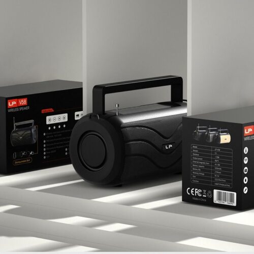 LP-V58 Multifunctional Bluetooth Speaker Solar Charging USB TF Card Radio High Volume Player2 Wholesale Dubai UAE
