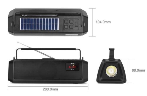 M13 Wireless Bluetooth Speaker Portable Outdoor Radio Card Portable Multifunctional Speaker with Solar Energy4 Wholesale Dubai UAE