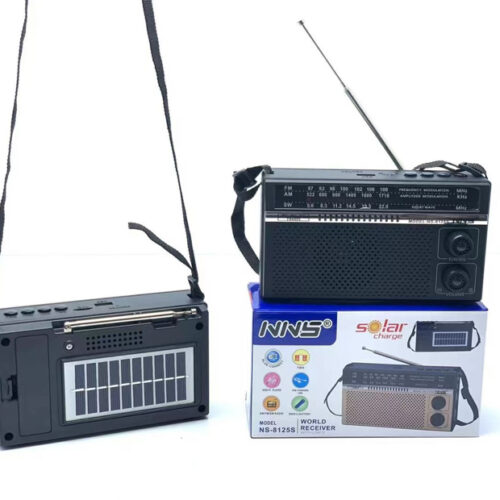 NS-8125S Retro Bluetooth Speaker Solar Radio with Antenna Creative Gift Home Small Audio Wholesale Dubai UAE