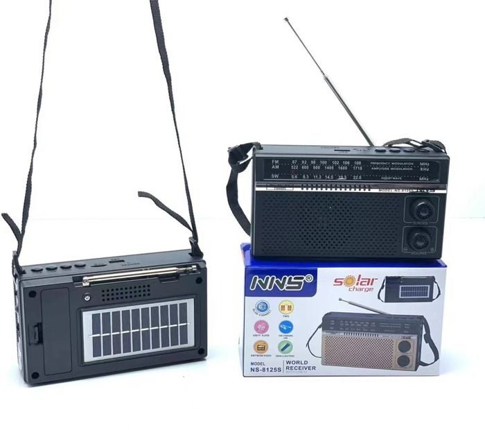 NS-8125S Retro Bluetooth Speaker Solar Radio with Antenna Creative Gift Home Small Audio Wholesale Dubai UAE