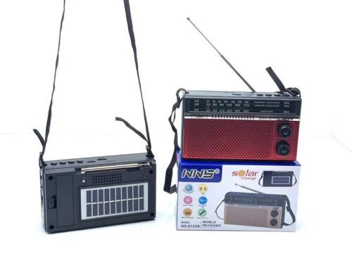 NS-8125S Retro Bluetooth Speaker Solar Radio with Antenna Creative Gift Home Small Audio1 Wholesale Dubai UAE