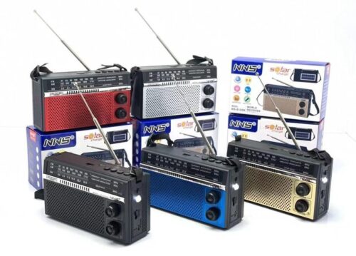 NS-8125S Retro Bluetooth Speaker Solar Radio with Antenna Creative Gift Home Small Audio3 Wholesale Dubai UAE