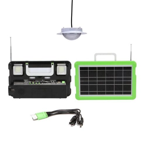 Outdoor portable all-in-one small system solar light multi-function portable lighting MP3 radio garden light Wholesale Dubai UAE