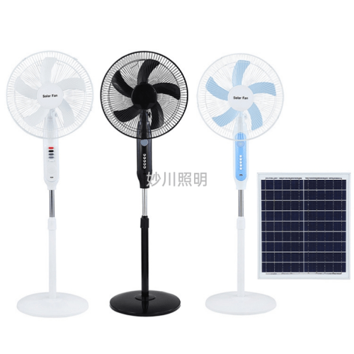 Outdoor solar electric fan household 16-inch silent rechargeable floor fan retractable solar fan Wholesale Dubai UAE - Tradedubai.ae Wholesale B2B Market