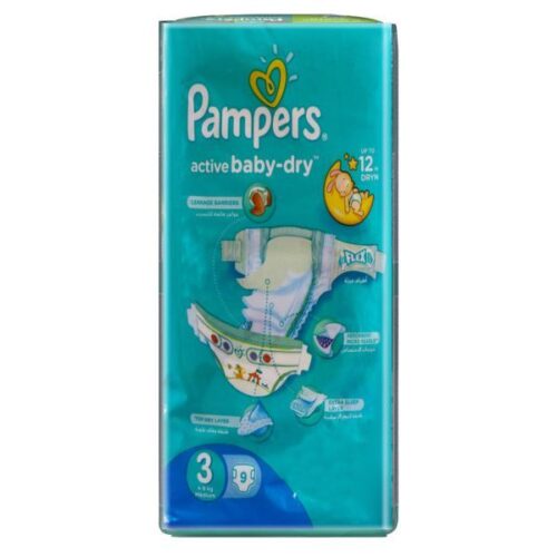 Pampers Active Baby Dry Size 3 Medium Baby Diapers Wholesale Dubai UAE
